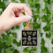 Hamsa Hand Beschermings Kunst Sleutelhanger (Hand)