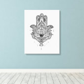 Hamsa Hand Canvas Afdruk (Insitu (Houten vloer))
