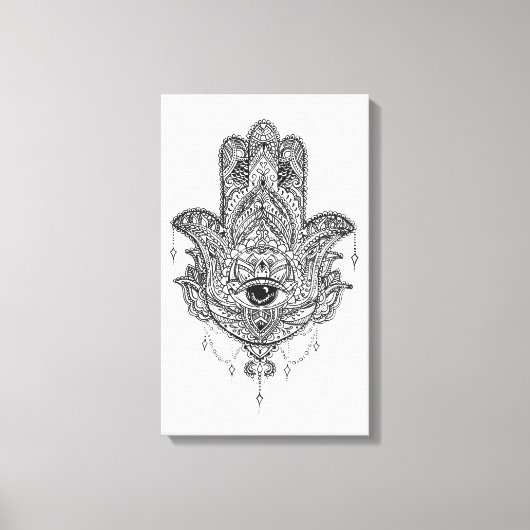 Hamsa Hand Canvas Afdruk (Voorkant)