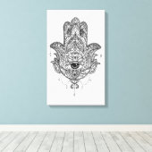 Hamsa Hand Canvas Afdruk (Insitu (Houten vloer))