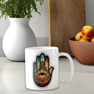 Hamsa Hand Classic Mok, 11 oz Koffiemok