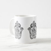 Hamsa Hand Drawn Koffiemok (Voorkant links)