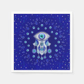 Hamsa Hand - Evil Eye Amulet Servet (Voorkant)