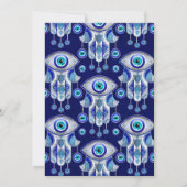 Hamsa Hand - Evil Eye Pattern Feestdagenkaart (Voorkant)