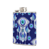 Hamsa Hand - Evil Eye Pattern Heupfles (Links)