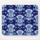 Hamsa Hand - Evil Eye Pattern Muismat (Voorkant)