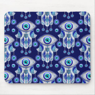 Hamsa Hand - Evil Eye Pattern Muismat