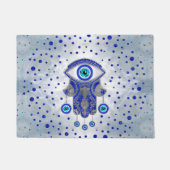 Hamsa Hand-Hand van Fatima Lapis Lazuli en Silver Deurmat (Voorkant)