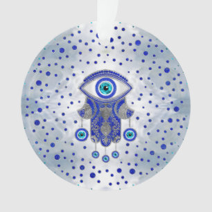 Hamsa Hand-Hand van Fatima Lapis Lazuli en Silver Ornament