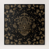 Hamsa Hand-Hand van Fatima Ornament Legpuzzel (Verticaal)