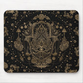 Hamsa Hand-Hand van Fatima Ornament Muismat (Voorkant)