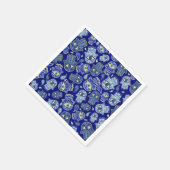 Hamsa hand - hand van het Fatimapatroon Blauwe min Servet (Hoek)