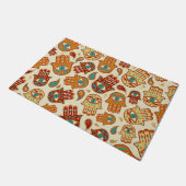 Hamsa Hand - Handhand van Fatima Blauwgroen Terrac Deurmat (Schuin)