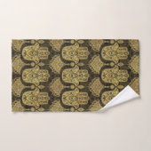 Hamsa Hand - Handje Fatima Pattern Bad Handdoek (Handdoek)