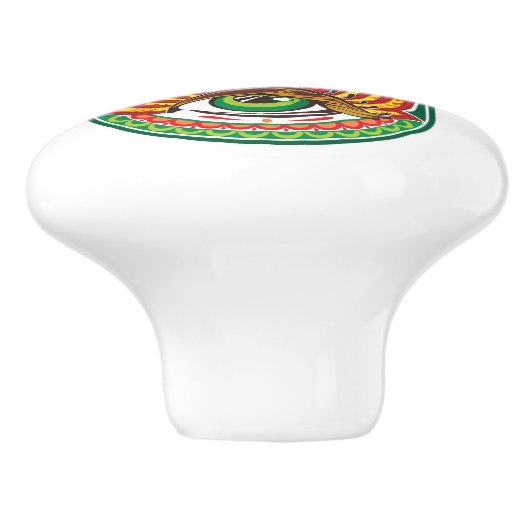 Hamsa Hand Keramische Knop (Zijkant)