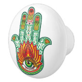 Hamsa Hand Keramische Knop (Rechts)