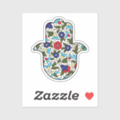 Hamsa Hand Khalili Floral Sticker (Vel)