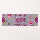 Hamsa Hand Lotus Yoga Mat (Voorkant (horizontaal))
