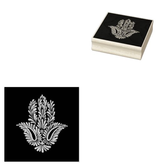 Hamsa/Hand of Fatima Rubberstempel (Gestempeld)