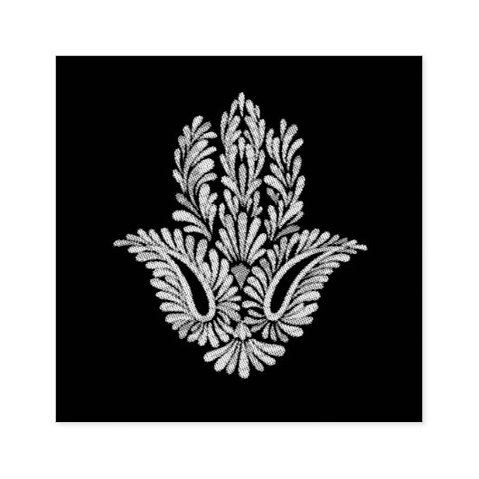 Hamsa/Hand of Fatima Rubberstempel (Afrduk)
