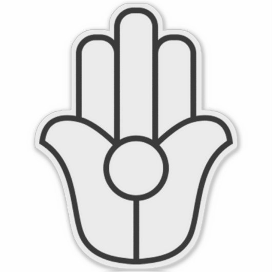 Hamsa Hand of Fatima Sticker (Voorkant)