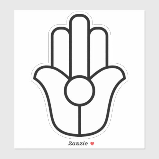 Hamsa Hand of Fatima Sticker (Vel)