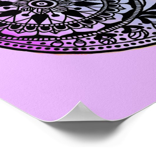 Hamsa Hand Ombre Print (Hoek)