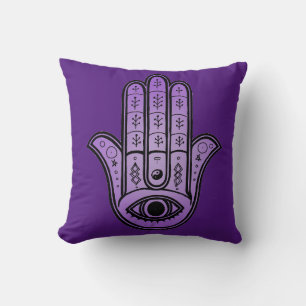 Hamsa Hand ontwerp op gooi kussen