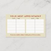 Hamsa Hand Ornament - rood, sinaasappel en zee gro Visitekaartje (Achterkant)