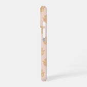 Hamsa hand Peach en Gold iPhone Case 16 Hoesje (Linkerkant)