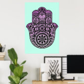 Hamsa Hand Poster (Thuiskantoor)