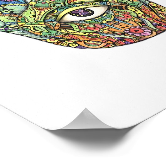 Hamsa Hand Poster (Hoek)