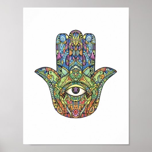 Hamsa Hand Poster (Voorkant)