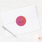 HAMSA HAND Rood Sinaasappel Retouradres Sticker (Envelop)
