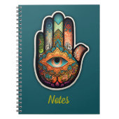 Hamsa Hand Spiral Notitieboek (Voorkant)