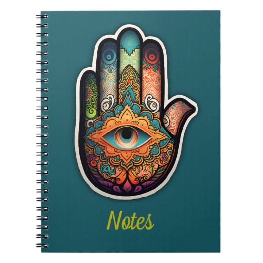 Hamsa Hand Spiral Notitieboek (Voorkant)