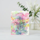 HAMSA Hand Symbool Kleurrijke Waterverf Briefkaart (Staand voorkant)