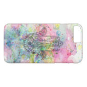 HAMSA Hand Symbool Kleurrijke Waterverf Case-Mate iPhone Case (Achterkant (Horizontaal))