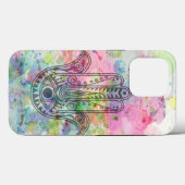 HAMSA Hand Symbool Kleurrijke Waterverf Case-Mate iPhone Case (Achterkant (horizontaal))