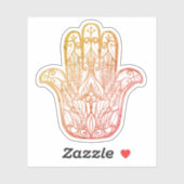 Hamsa Hand Symbool van Aanmoediging Sticker (Vel)