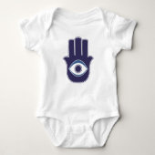 Hamsa Hand - Symbool van bescherming en geluk Romper (Voorkant)