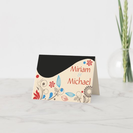 HAMSA HAND Trouwdag Dankkaart Bedankkaart (Voorkant)