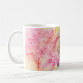 HAMSA Hand van het Fatimasymbool amulet Henna flor Koffiemok