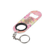 HAMSA Hand van het Fatimasymbool amulet Henna flor Mini Flessenopener (Achterkant Gekanteld)