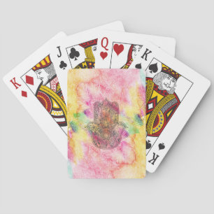 HAMSA Hand van het Fatimasymbool amulet Henna flor Speelkaarten