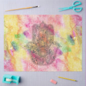 HAMSA Hand van het Fatimasymbool amulet Henna flor Tissuepapier (Craft)