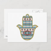 HAMSA-hand van het Fatimasymbool Briefkaart (Voorkant / Achterkant)