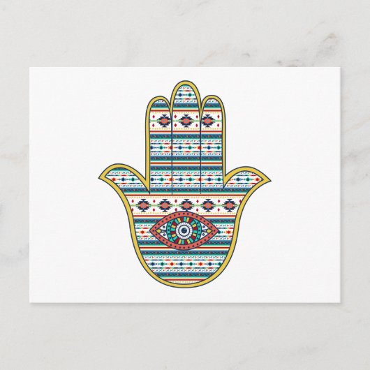 HAMSA-hand van het Fatimasymbool Briefkaart (Voorkant)