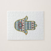 HAMSA-hand van het Fatimasymbool Legpuzzel (Horizontaal)