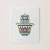 HAMSA-hand van het Fatimasymbool Legpuzzel (Verticaal)